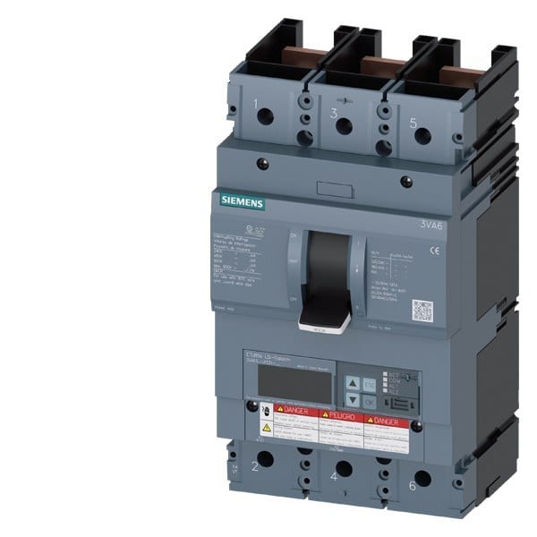 SIEMENS - Leistungsschalter, UL, Frame 400, 250 A, 3-polig, 100 kA, ETU8, LSI, ohne Ans...