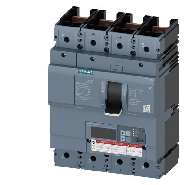 SIEMENS - Leistungsschalter, UL, Frame 600, 400 A, 4-polig, 100 kA, ETU5, LSI, ohne Ans...