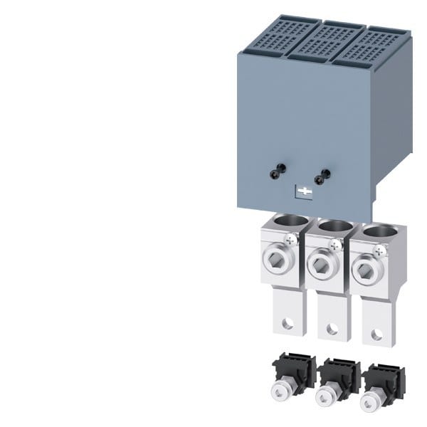 SIEMENS - Rundleiteranschlussklemme groß mit Hilfsleiterspannungsabgriff 3 Stück Zubehör