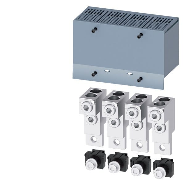 SIEMENS - Rundleiteranschlussklemme 2 Kabel 4 Stück Hilfsleiterspannungsabgriff 4 Stück