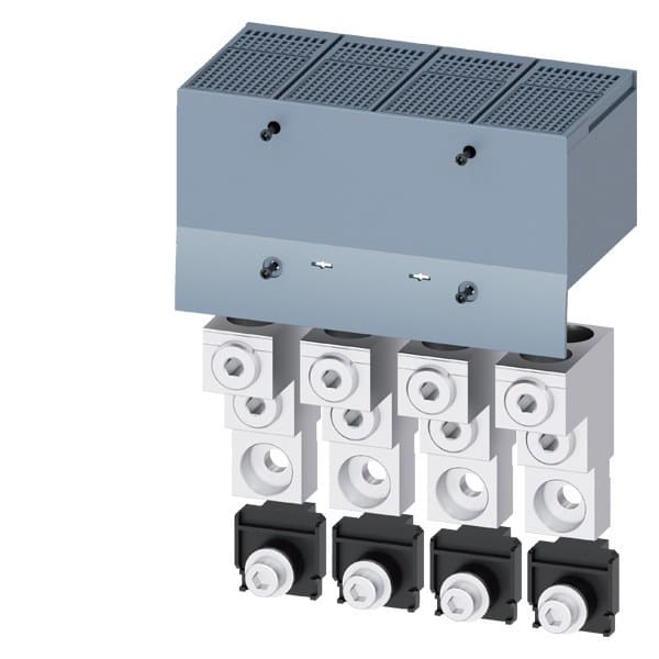 SIEMENS - Rundleiteranschlussklemme 2 Kabel 4 Stück Zubehör für: 3VA1 400/630 3VA2 400/630
