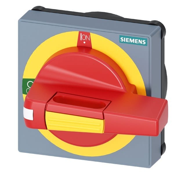 SIEMENS - Handhabe mit Sichtblende NOT-AUS Größe 75x 75, für Welle 8x 8, 0-I