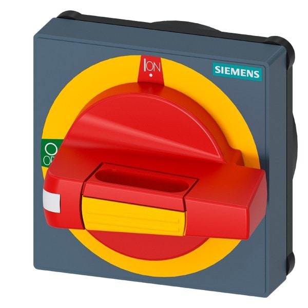 SIEMENS - Handhabe mit Sichtblende NOT-AUS Größe 75x 75, für Welle 8x 8, Test-0-I