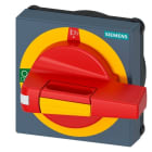 SIEMENS - Handhabe mit Sichtblende NOT-AUS mit Beleuchtung Größe 75x 75, für Welle 8x 8
