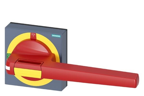 SIEMENS - Handhabe mit Sichtblende NOT-AUS Größe 100x 100, für Welle 12x 12, 0-I
