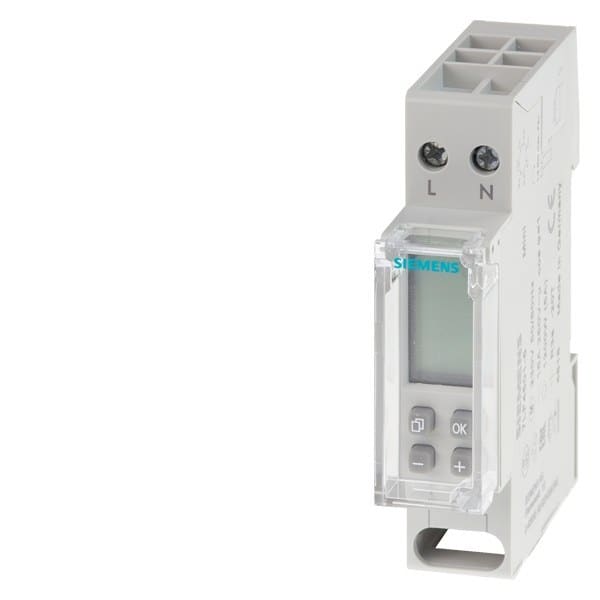 SIEMENS - Wochen-Zeitschaltuhr Mini Digital 230V AC, 1 Kanal, 1TE
