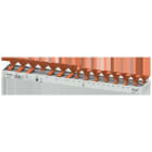 SIEMENS - Stiftsammelschiene 10mm2, 4-phasig, 1x (3PH+N) + 1x 3PH + 7x (1PH+N), 253mm s...