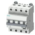 SIEMENS - FI/LS-Schalter, 6 kA, 4P Typ A, 30 mA, C-Char, In: 16A Un: 400V