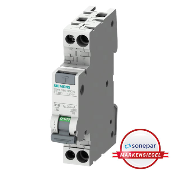 SIEMENS - MS! FI/LS kompakt 1P+N 6kA Typ A(G) 30mA B13