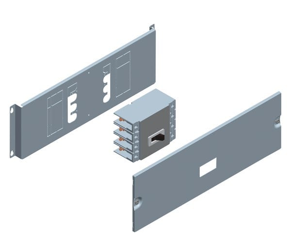SIEMENS - ALPHA 630 Universal, Leistungsschalter-Bausatz 1x 3VL400 3+4-polig H=600mm B=...