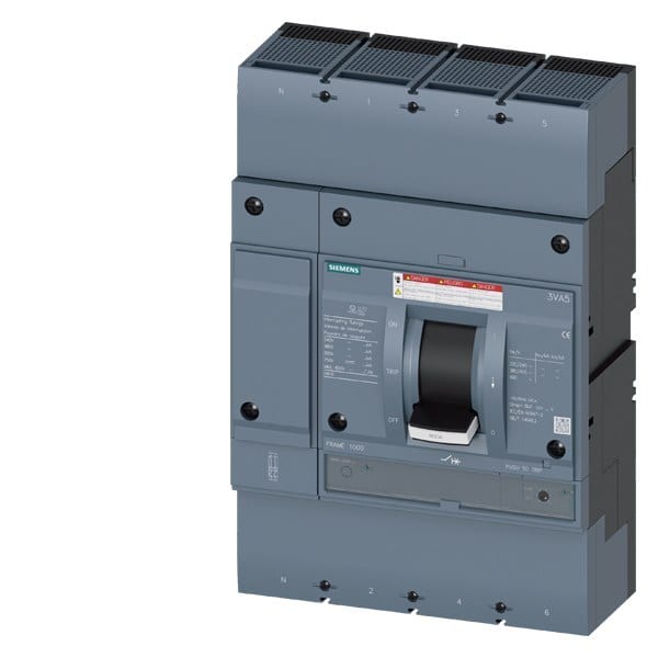 SIEMENS - Leistungsschalter, UL, Frame 800, 800 A, 4-polig, 65 kA, TM, FTAM, beidseitig...