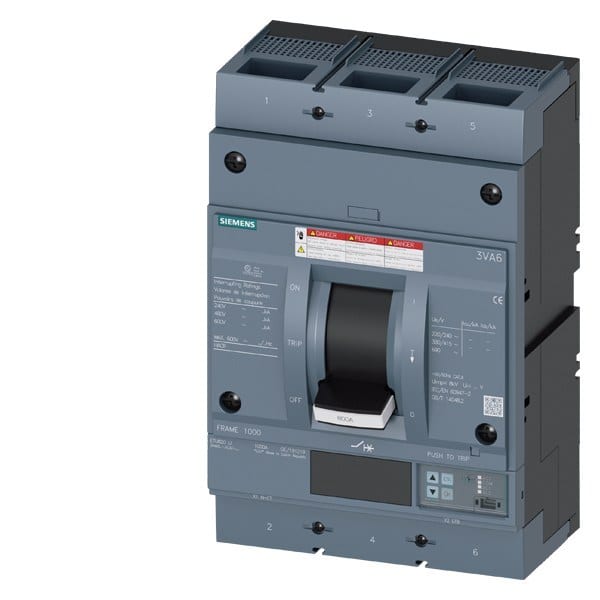 SIEMENS - Leistungsschalter, UL, Frame 800, 800 A, 3-polig, 65 kA, ETU8, LI, Schraubenf...