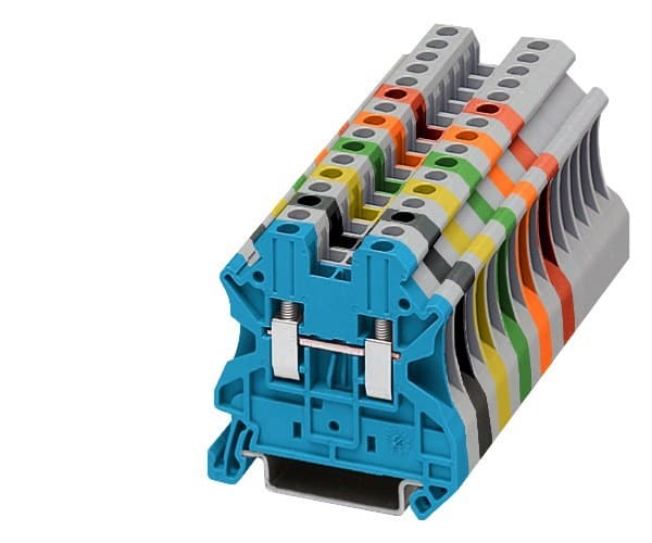 SIEMENS - Reihenklemme, 2,5mm2 grün Schraubbefestigung 2 Anschlüsse grün