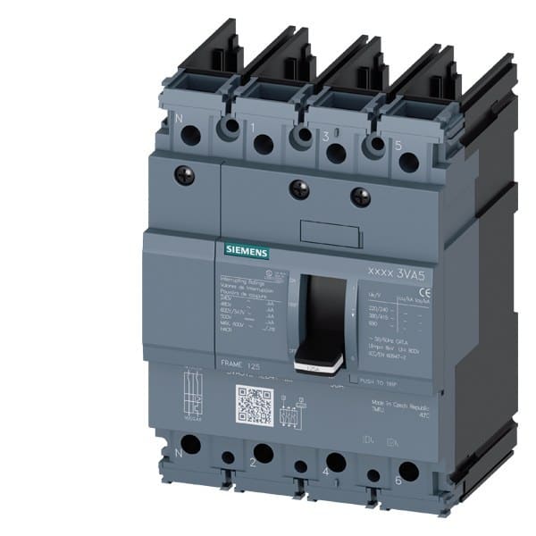 SIEMENS - Leistungsschalter, UL, Frame 125, 40 A, 4-polig, 35 kA, TM, FTFM, ohne Anschluss
