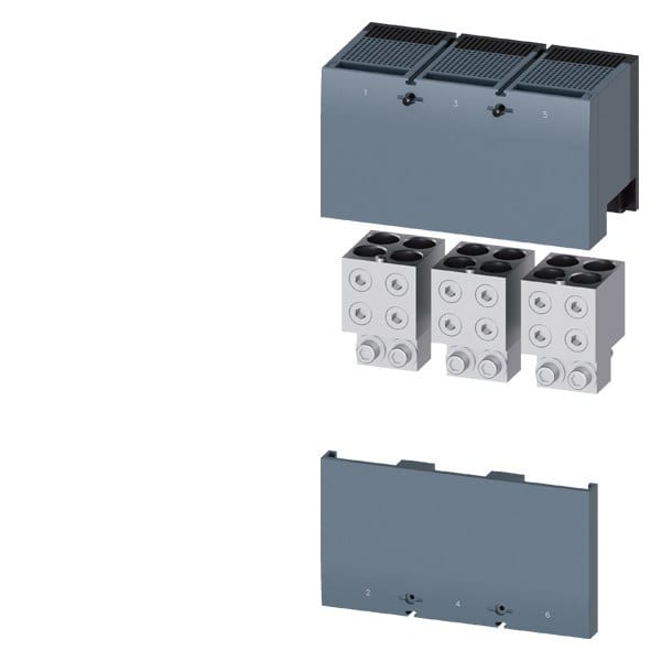SIEMENS - Rundleiteranschlussklemme mit Hilfsleiterspannungsabgriff für 4 Kabel- 3 St.