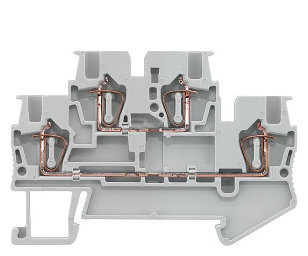 SIEMENS - Doppelstockklemme mit Zugfederanschluss, Querschnitt: 0,14-1,5mm2, Breite: 4,2mm
