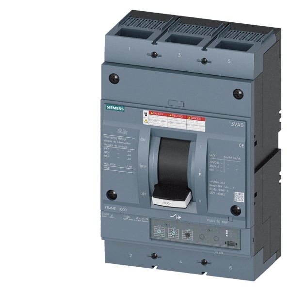 SIEMENS - Leistungsschalter, UL, Frame 800, 600 A, 3-polig, 65 kA, ETU3, LI, Schraubenf...