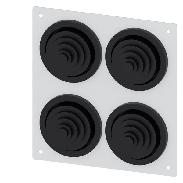 SIEMENS - Alpha 1250 DIN Flanschplatte mit 4 x Gummitülle 8HC6900 IP55