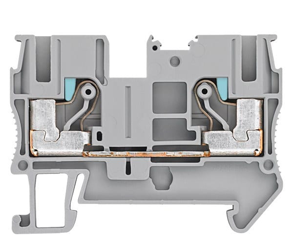 SIEMENS - Durchgangsklemme IPO-Technik, 6mm2 Breite 8,2mm, grau 1000V 2 Schlusspunkte