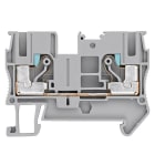 SIEMENS - Durchgangsklemme IPO-Technik, 6mm2 Breite 8,2mm, grau 1000V 2 Schlusspunkte