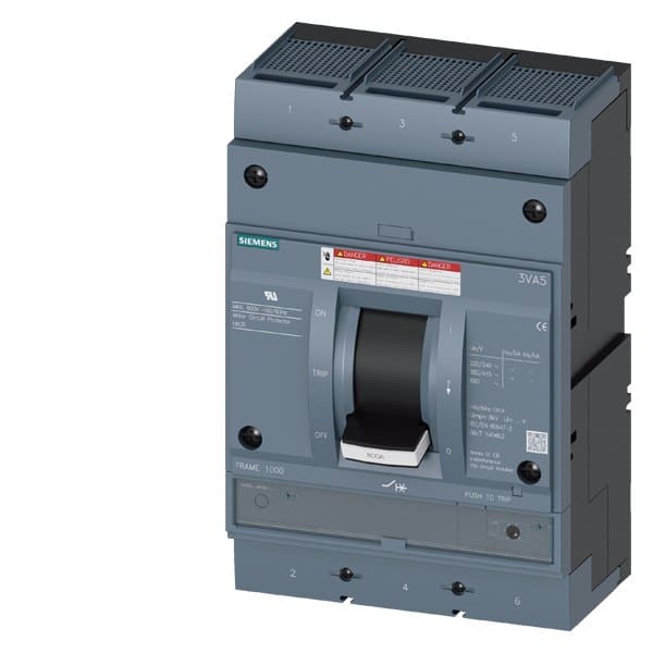 SIEMENS - Leistungsschalter, UL, Frame 800, 600 A, 3-polig, TM, AM, beidseitig Kabelans...