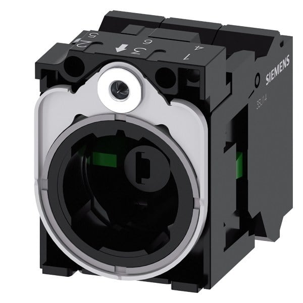 SIEMENS - Halter für 3 Module, Metall, 1S, 1S, LED-Modul, weiß, AC/DC 24 V