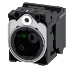SIEMENS - Halter für 3 Module, Metall, 1S, 1S, LED-Modul, weiß, AC/DC 24 V