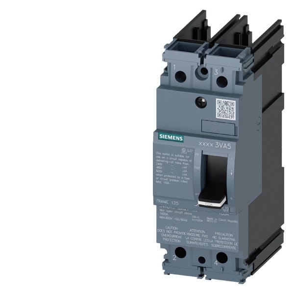 SIEMENS - Molded Case Switch, UL, Frame 125, 100 A, 2-polig, 65 kA, ohne Anschluss
