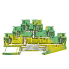 SIEMENS - Dreistockklemme 2,5 mm2- 3x PE- gelb-grün- Breite 5,2mm