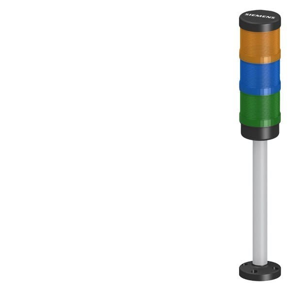 SIEMENS - Komplettgerät Signalsäule, gelb, blau, grün, mit integrierter LED 24V AC/DC