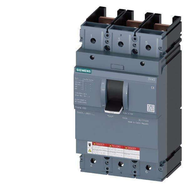 SIEMENS - Molded Case Switch, UL, Frame 250, 600 A, 3-polig, 100 kA, ohne Anschluss