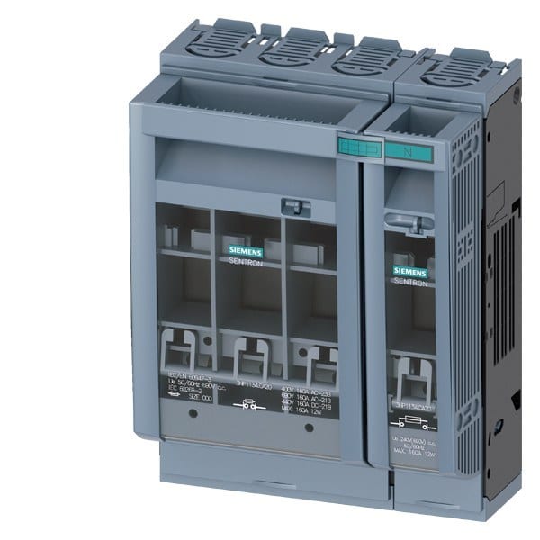 SIEMENS - SENTRON, Sicherungslasttrennschalter 3NP1, 4-polig, NH00, 160 A