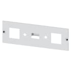 SIEMENS - ALPHA 630 Universal, Feldabdeckung für 2 Messgeräte 96x 96+2 Umschalt. H=200m...