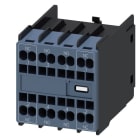 SIEMENS - Hilfsschalter frontseitig, 2S+2Ö, Strombahn 1Ö, 1S, 1S, 1Ö, Federzuganschluss