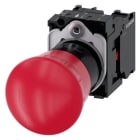 SIEMENS - Not-Halt-Pilzdrucktaster, 22 mm, rund, Kunststoff, rot, 1Ö, 1Ö