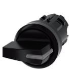 SIEMENS - Knebelschalter beleuchtbar, 22mm, rund, Kunststoff, schwarz, Knebel kurz