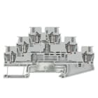 SIEMENS - Dreistockklemme 2,5 mm2- PE- L- L- grau- Breite 5,2mm