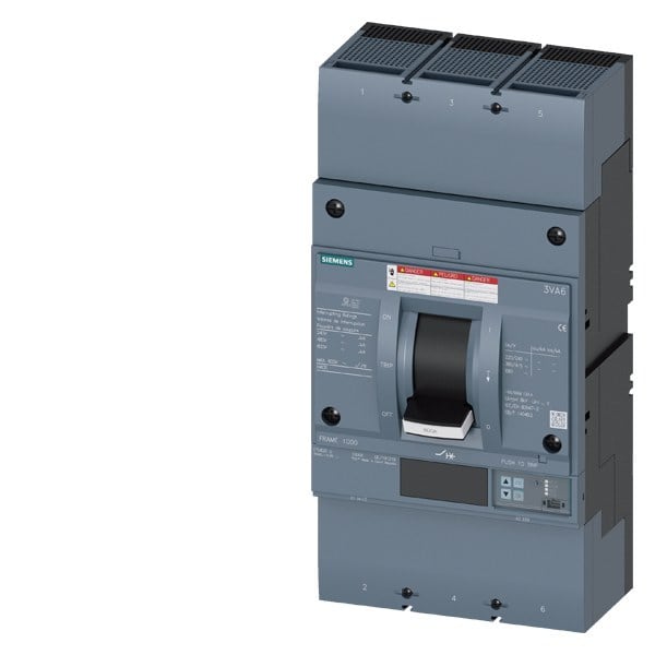 SIEMENS - Leistungsschalter, UL, Frame 800, 800 A, 3-polig, 35 kA, ETU8, LI, beidseitig...