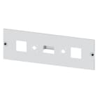 SIEMENS - ALPHA 630 Universal, Feldabdeckung für 2 Messgeräte 72x 72+2 Umschalt. H=200m...