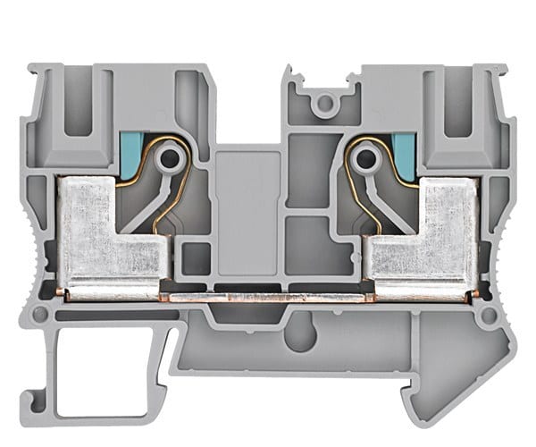 SIEMENS - Durchgangsklemme IPO-Technik, 10mm² Breite 10,0mm, grau 1000V 2 Schlusspunkte