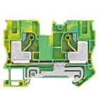 SIEMENS - PE-Klemme IPO-Technik, 6mm2 Breite 10,2mm, gelb-grün 2 Schlusspunkte