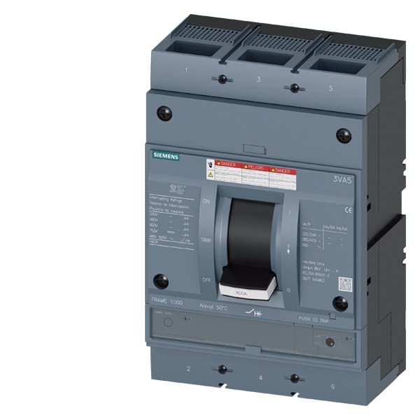 SIEMENS - Leistungsschalter, UL, Frame 800, 600 A, 3-polig, 100 kA, TM, FTAM, Schrauben...