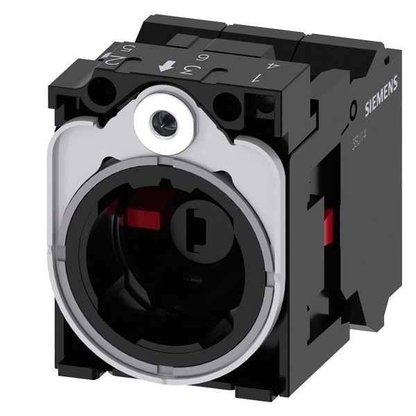 SIEMENS - Halter für 3 Module, Metall, 1Ö, 1Ö, LED-Modul, weiß, AC/DC 24 V