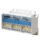 SIEMENS - Verteilerblock 4-pol., 125A, 690V Eingang: 1x 25/35mm2 Ausgang: 4x 16+7x 10mm2