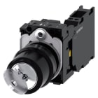 SIEMENS - Schlüsselschalter RONIS, 22 mm, rund, Kunststoff, 2 Schalterstellungen O-I, 2x1Ö