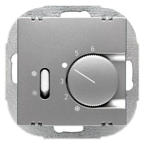SIEMENS - DELTA I-system Raumtemperaturregler, Aluminiummetallic