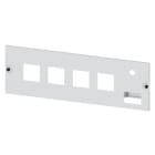 SIEMENS - ALPHA 630 Universal, Feldabdeckung für 4 Messgeräte 72x 72+1 Umschalt. H=200m...