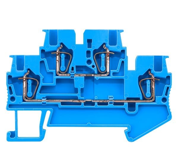 SIEMENS - Doppelstockklemme mit Zugfederanschluss, Querschnitt: 0,14-1,5mm2, Breite: 4,2mm