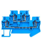 SIEMENS - Doppelstockklemme mit Zugfederanschluss, Querschnitt: 0,14-1,5mm2, Breite: 4,2mm