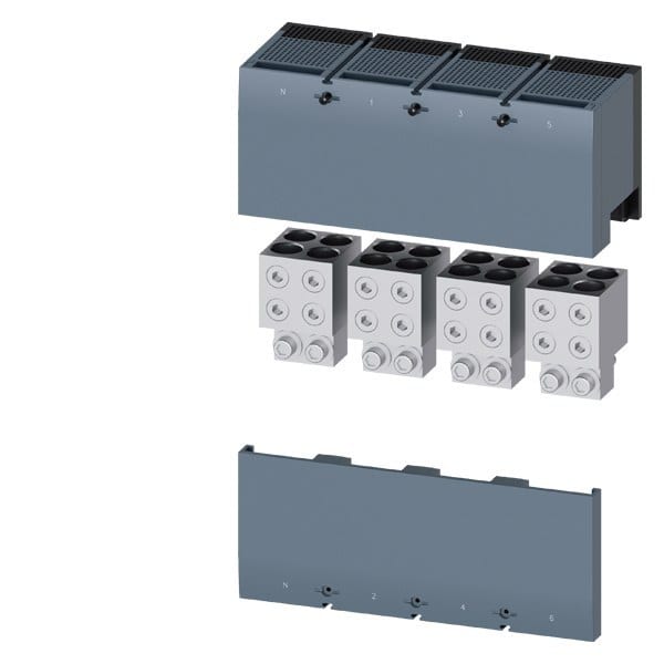 SIEMENS - Rundleiteranschlussklemme für 4 Kabel- 4 St. Zubehör für: 3VA15/3VA25